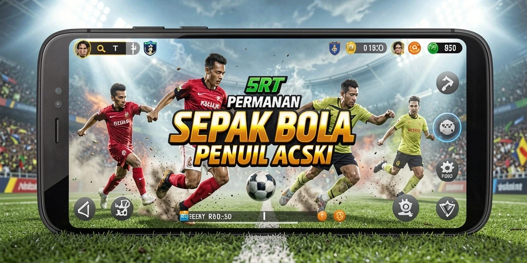 Tampilan menakjubkan dari pertandingan sepak bola di 5RT.