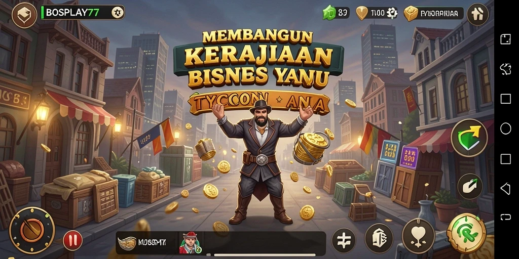 Tampilan gameplay BOSPLAY77 yang menarik dan interaktif.