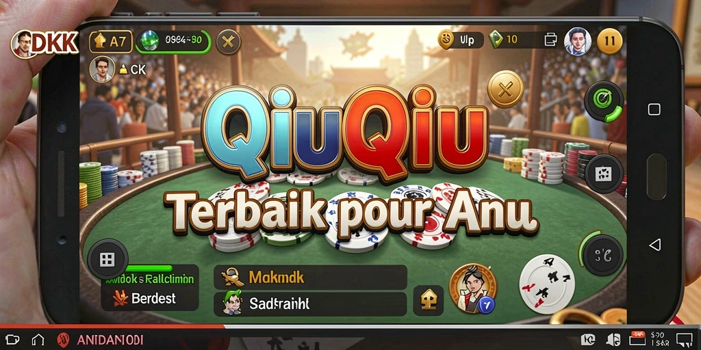 Screenshot game DKK yang menunjukkan keseruan bermain QiuQiu.