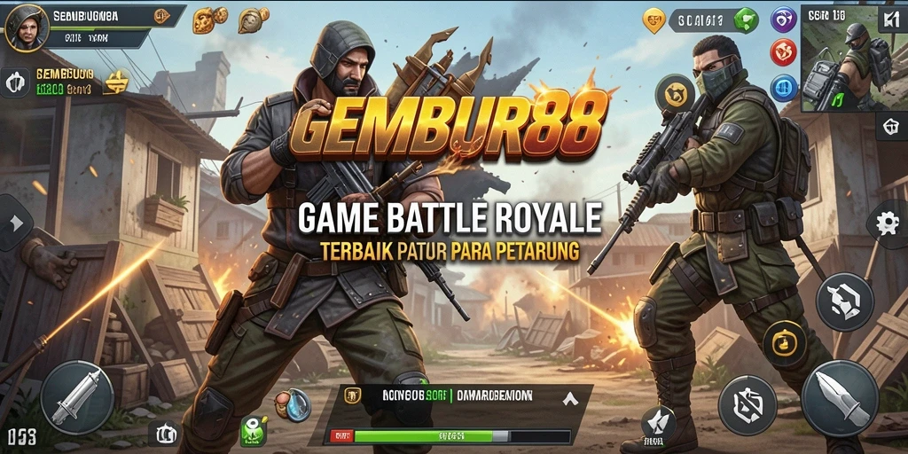 Tampilan gameplay seru di GEMBUR88 dengan pertarungan intens.