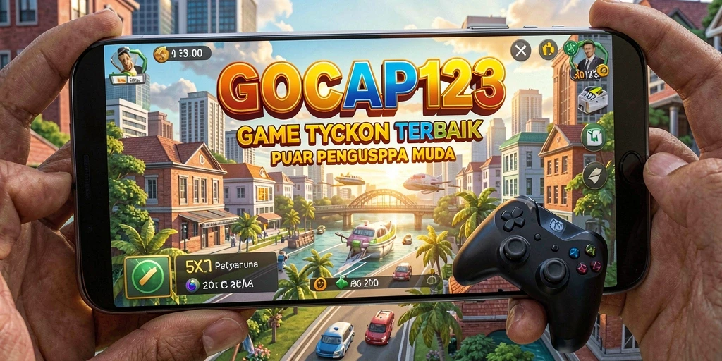 Screenshot gameplay GOCAP123 menampilkan aksi manajemen bisnis yang mendebarkan.