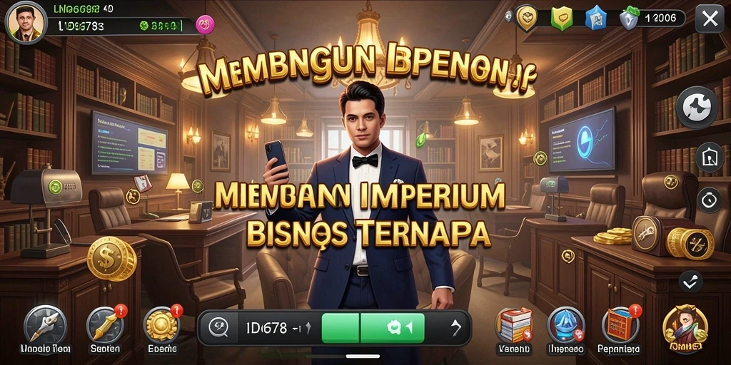 Screenshot gameplay <strong>ID678</strong> yang menunjukkan keseruan mengelola bisnis.