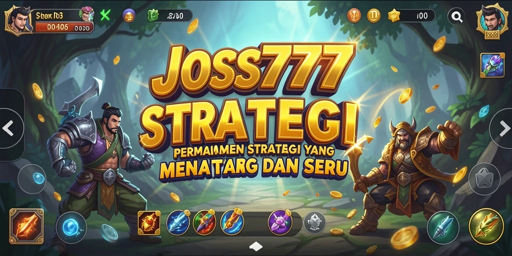 Tampilan gameplay mendebarkan dari JOSS777 dengan strategi yang kompleks.