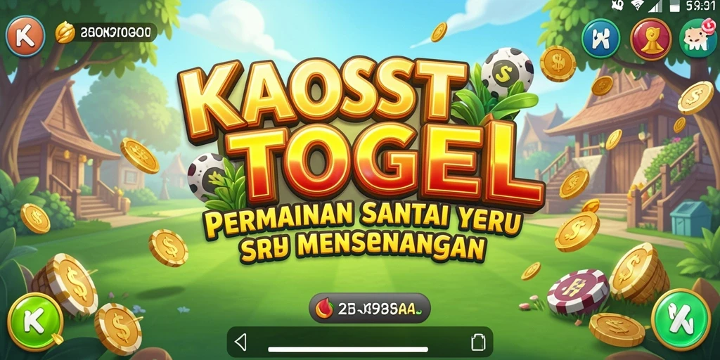 Screenshot gameplay KAOSTOGEL menampilkan karakter lucu dan level yang penuh warna.