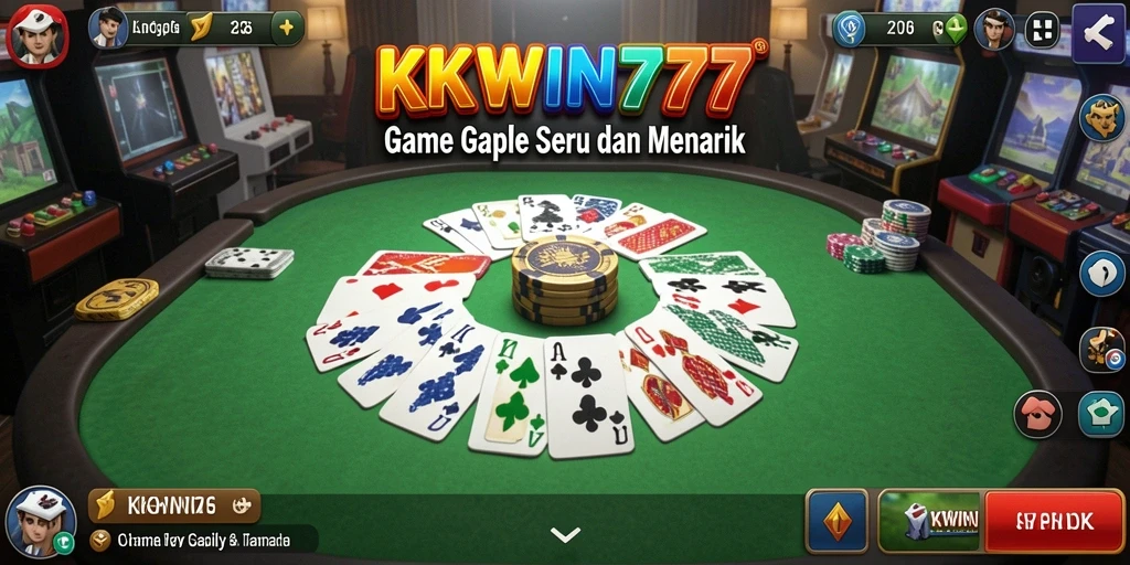 Tampilan gameplay Gaple yang seru dan interaktif.