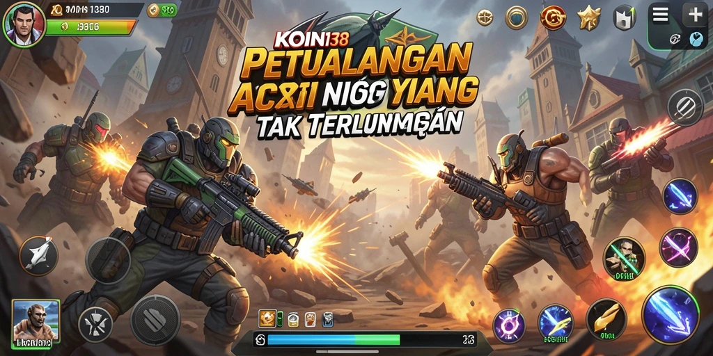Gameplay KOIN138 yang penuh aksi mendebarkan dan menantang.