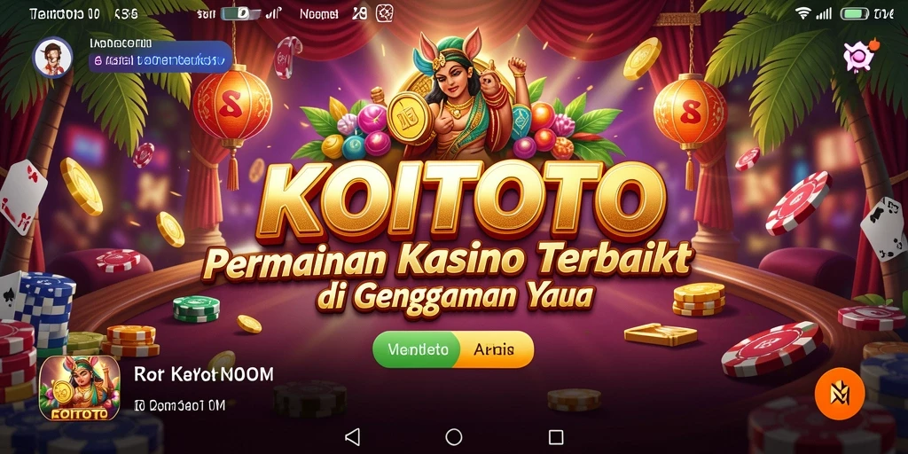 Tampilan menarik selama gameplay di KOITOTO aplikasi Kasino.