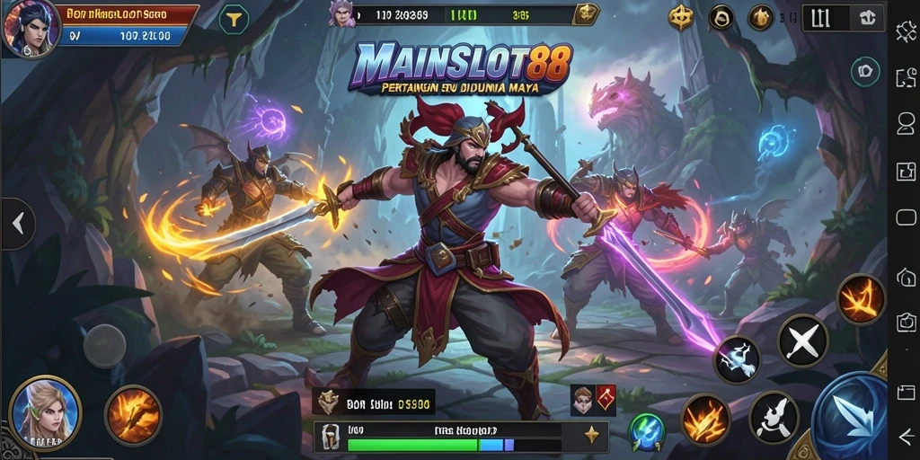 Tampilan pertarungan epik dalam MAINSLOT88 yang menggetarkan.