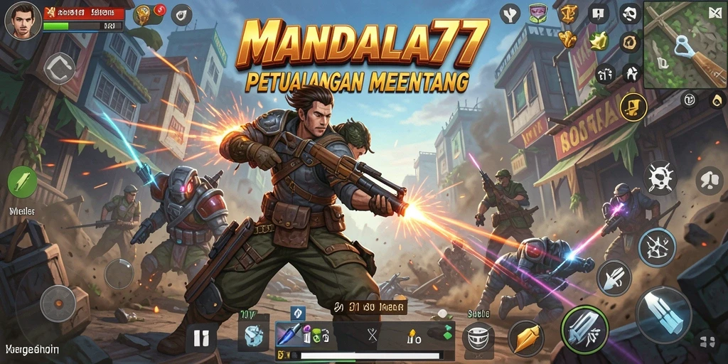 Tampilan gameplay MANDALA77 yang penuh aksi dan tantangan.