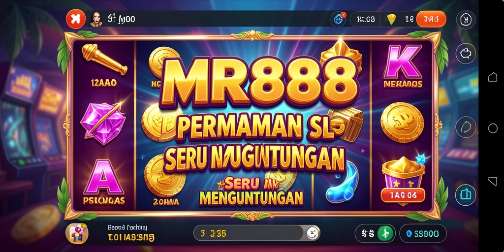 Tampilan gameplay menarik dari slot MR888 dengan efek visual menawan.