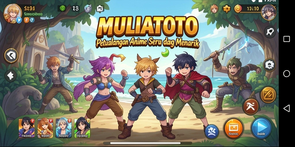 Tampilan gameplay MULIATOTO yang memukau dan penuh warna.