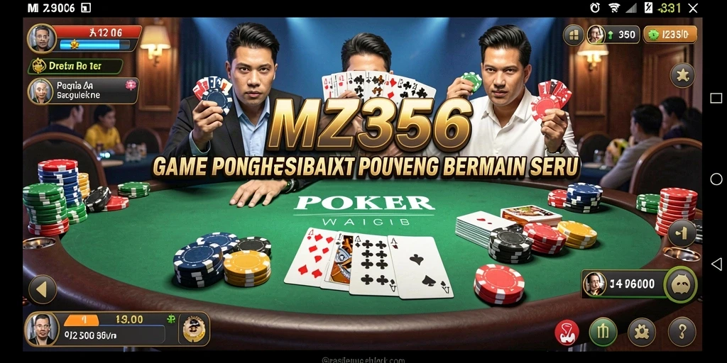 Tampilan menarik dari gameplay Poker di MZ356.