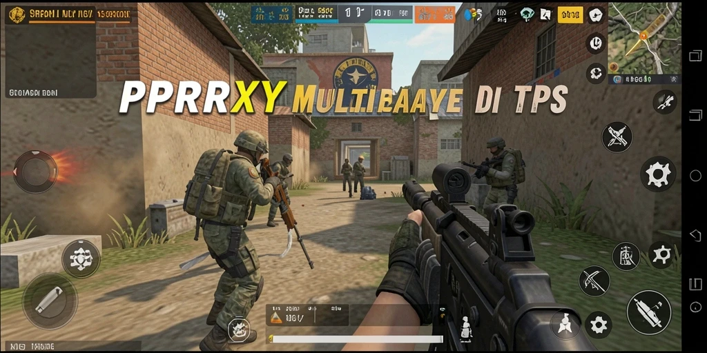 Tampilan gameplay PPRRYY yang intens dalam mode TPS.
