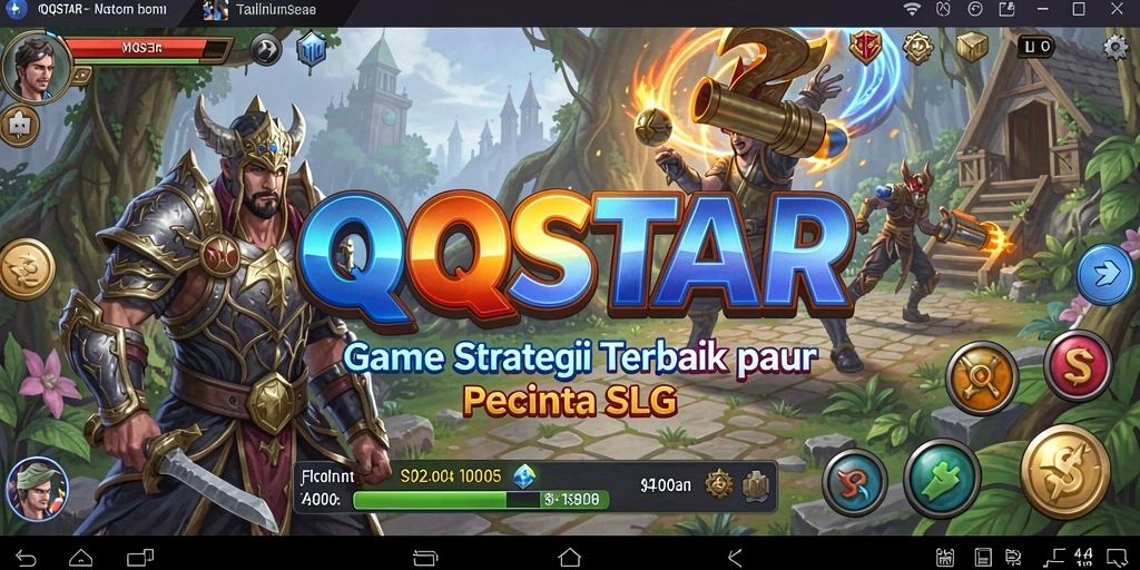 Tampilan gameplay QQSTAR yang penuh strategi dan aksi.