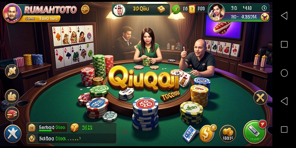 Gameplay seru QiuQiu di RUMAHTOTO.