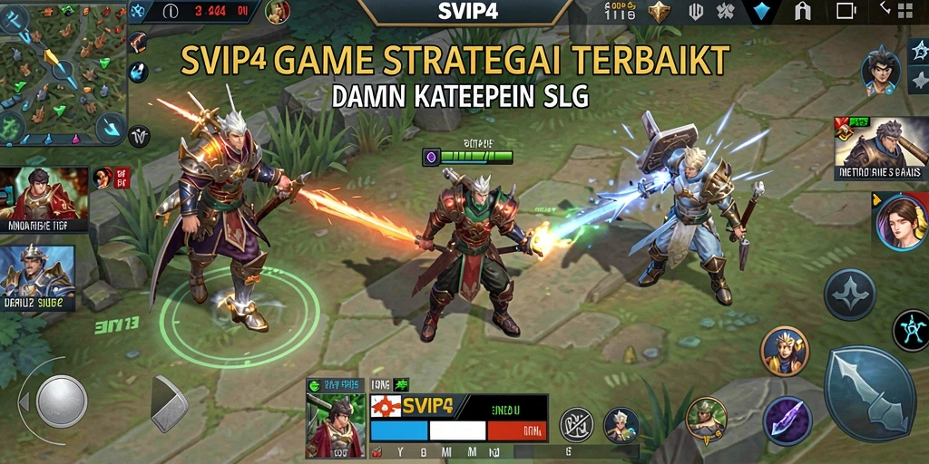 Tangkapan layar gameplay SVIP4 menampilkan strategi dan aksi SLG yang mendebarkan.