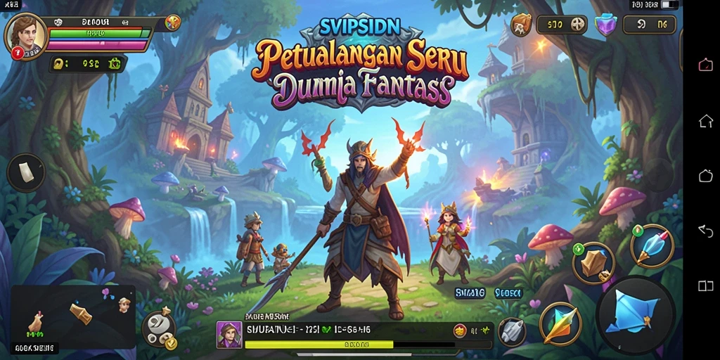 Tampilan gameplay yang menarik dari SVIPSIDN di dunia petualangan.