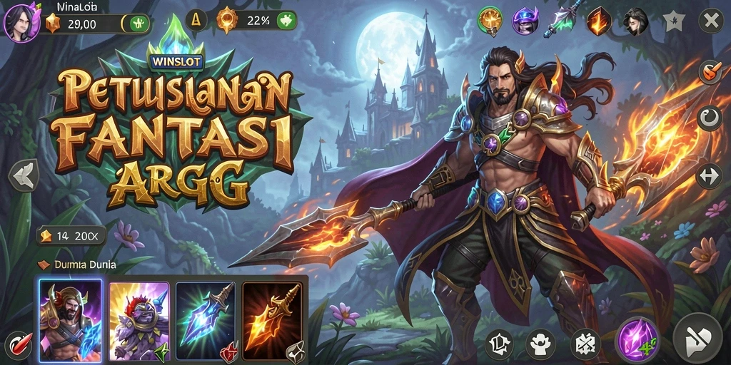 Tampilan gameplay mendebarkan dari WINSLOT dalam petualangan ARPG.